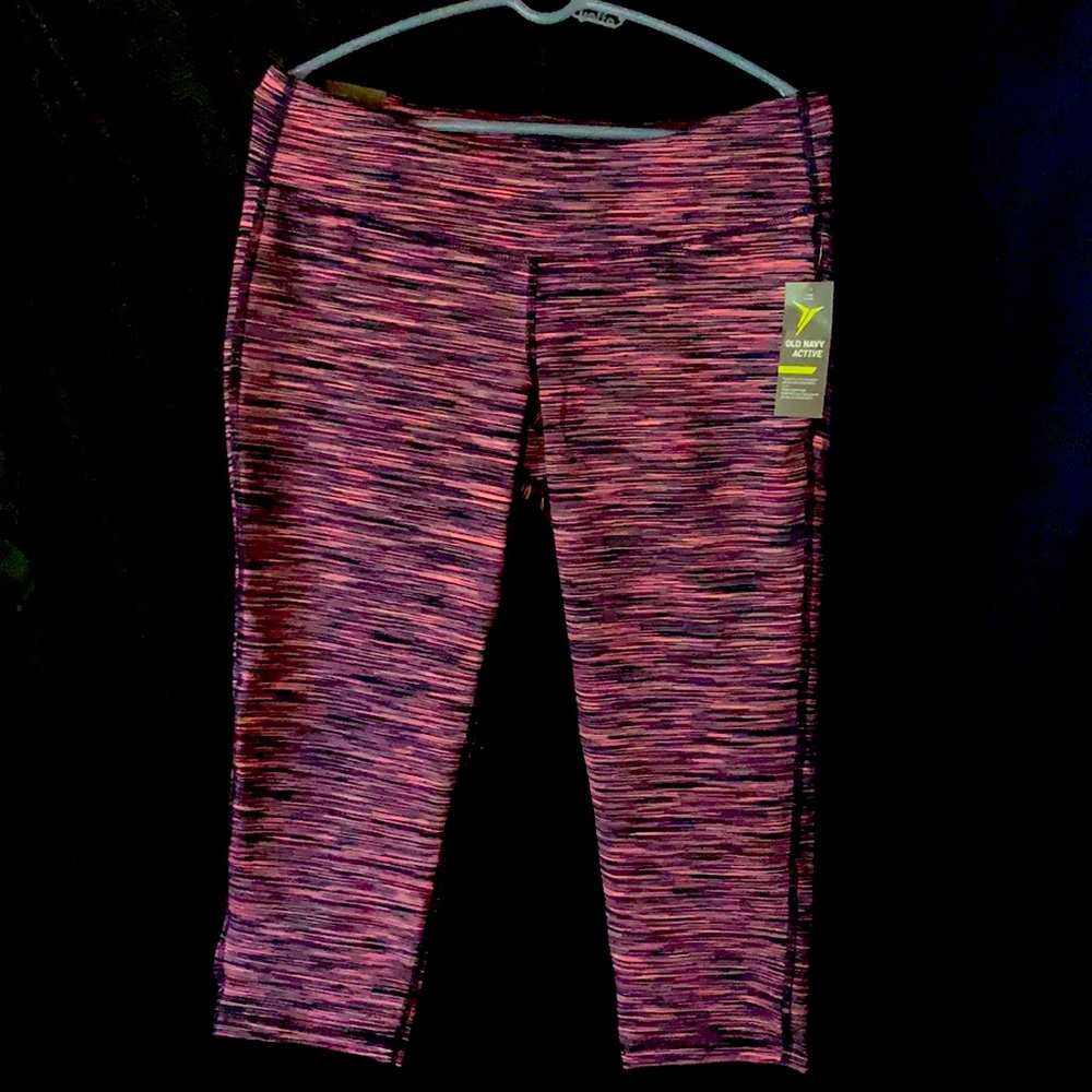 Old Navy-athletic bottoms, pink and gray, XL, new